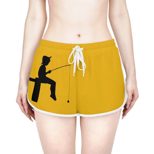 Women's Relaxed Shorts: Fishing Yellow