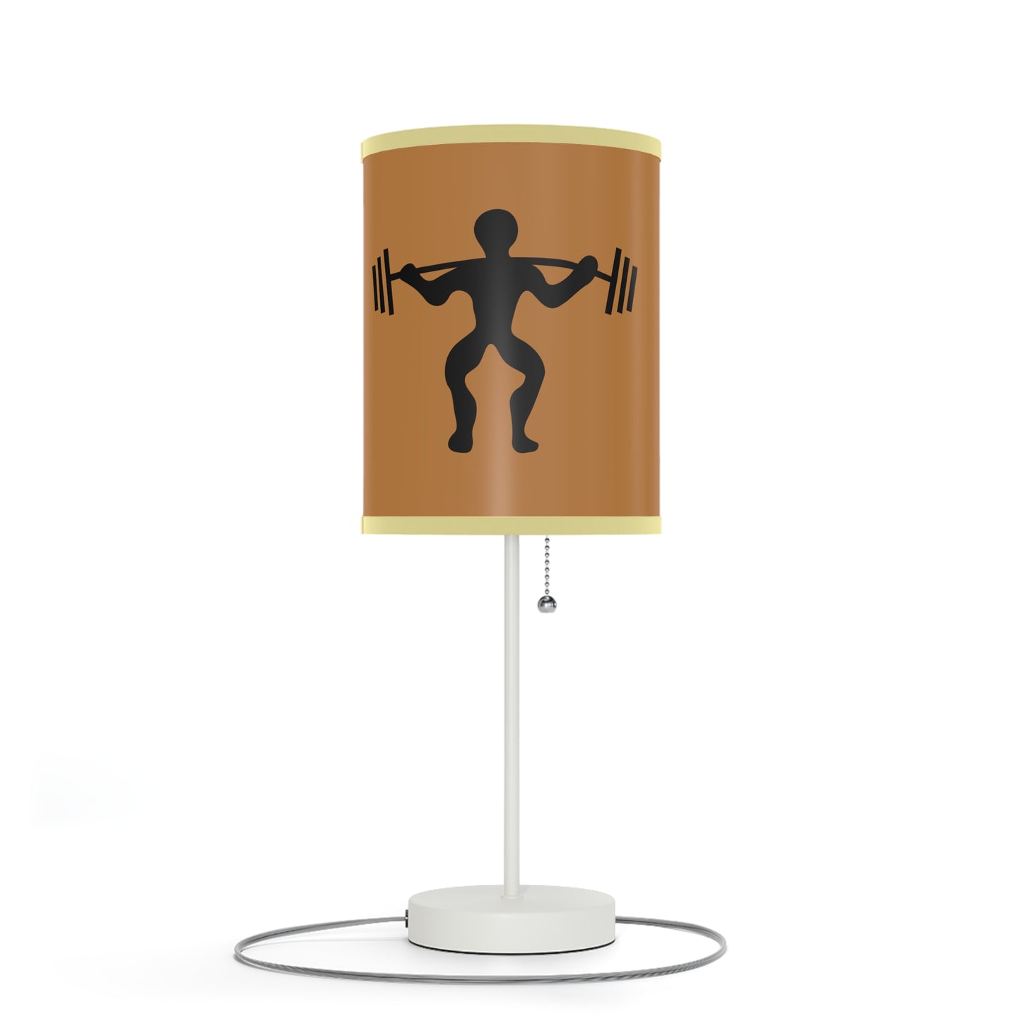 Lamp on a Stand, US|CA plug: Weightlifting Lite Brown