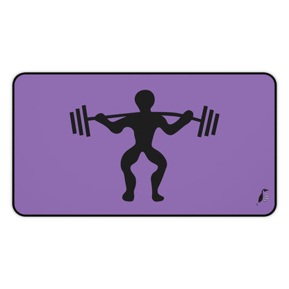 Desk Mat: Weightlifting Lite Purple