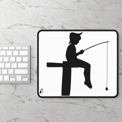 Gaming Mouse Pad: Fishing White