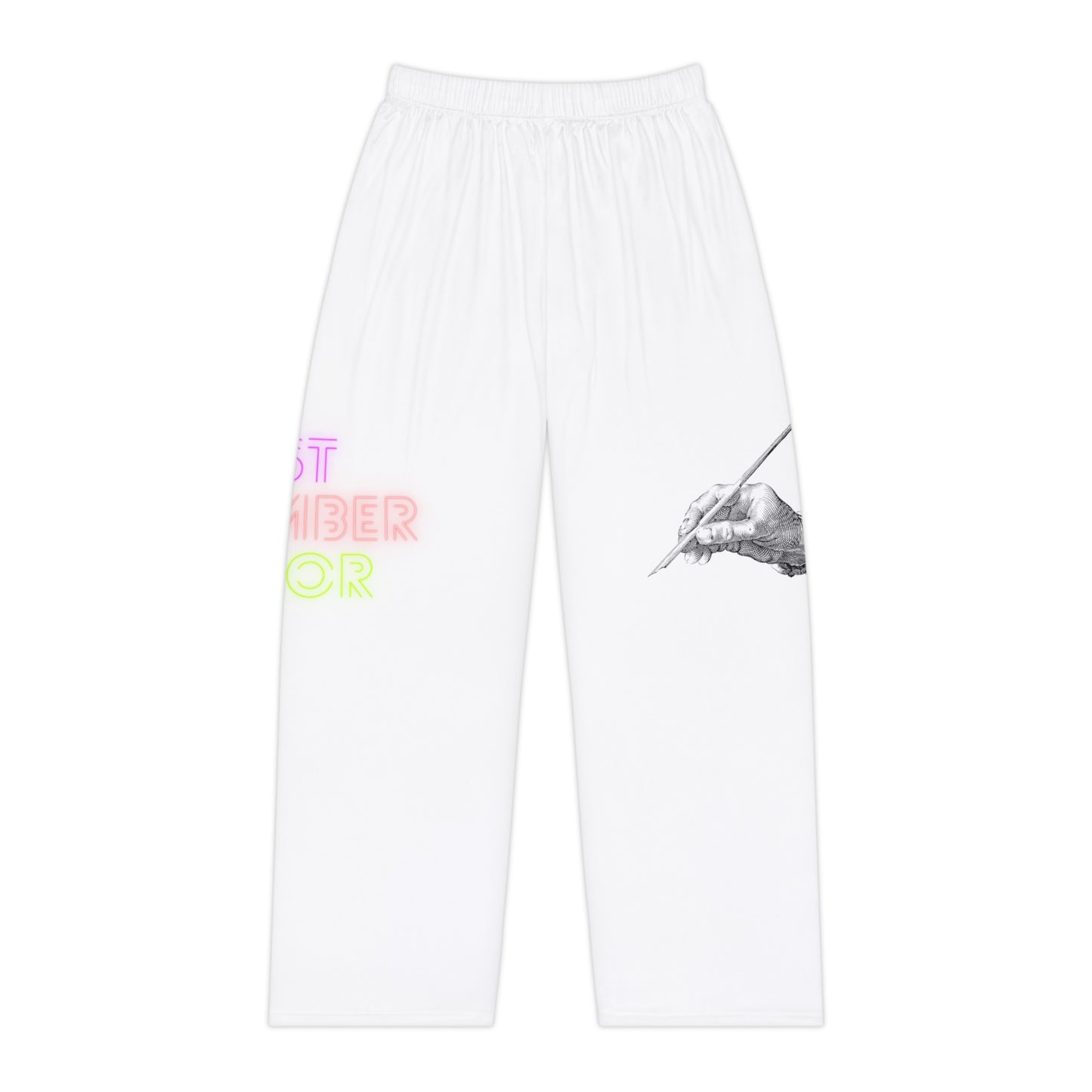 Women's Pajama Pants: Writing White