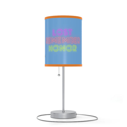 Lamp on a Stand, US|CA plug: Wrestling Lite Blue