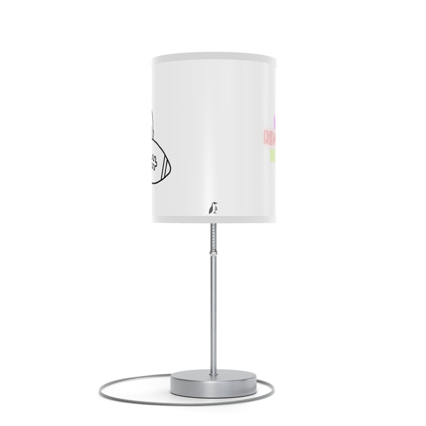 Lamp on a Stand, US|CA plug: Football White