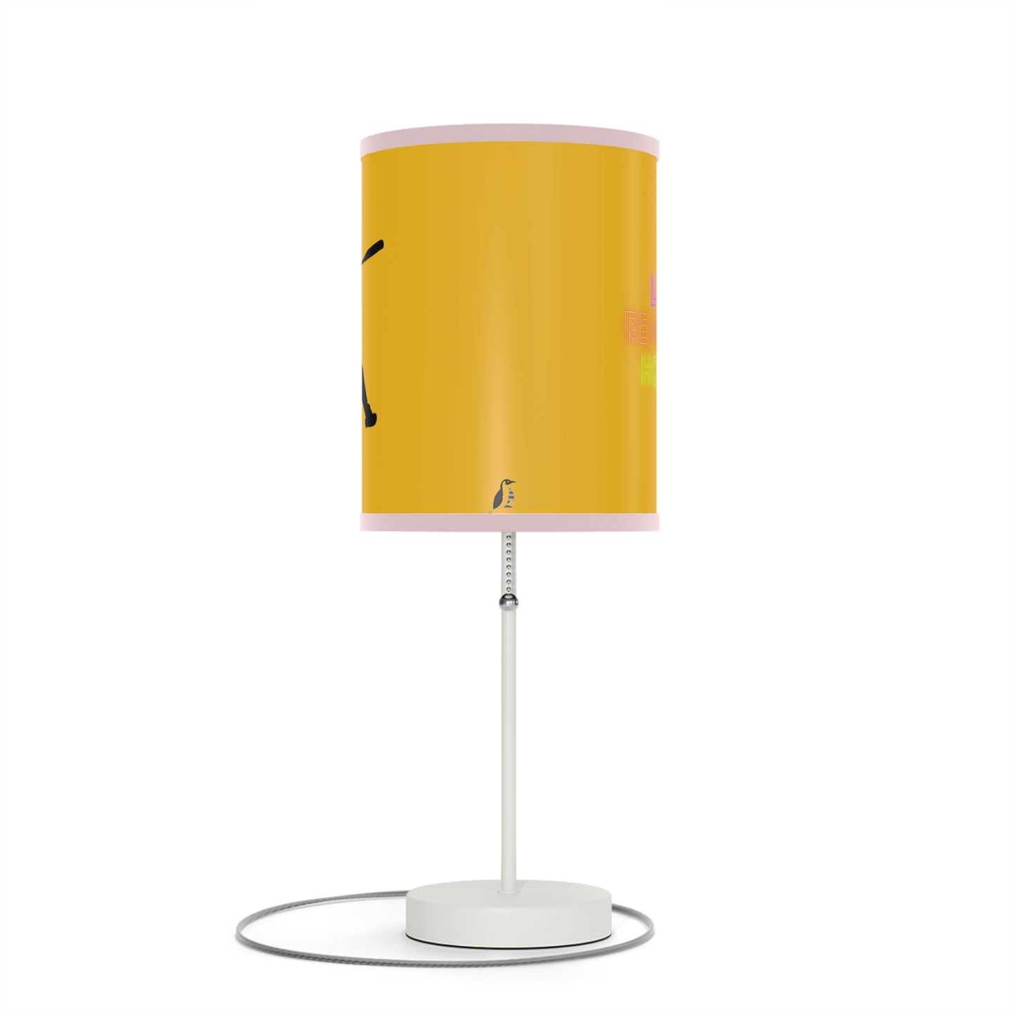 Lamp on a Stand, US|CA plug: Baseball Yellow