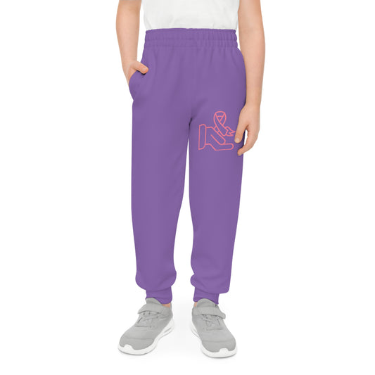 Youth Joggers: Fight Cancer Lite Purple