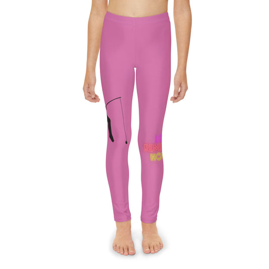 Youth Full-Length Leggings: Fishing Lite Pink