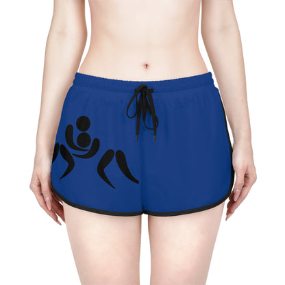 Women's Relaxed Shorts: Wrestling Dark Blue