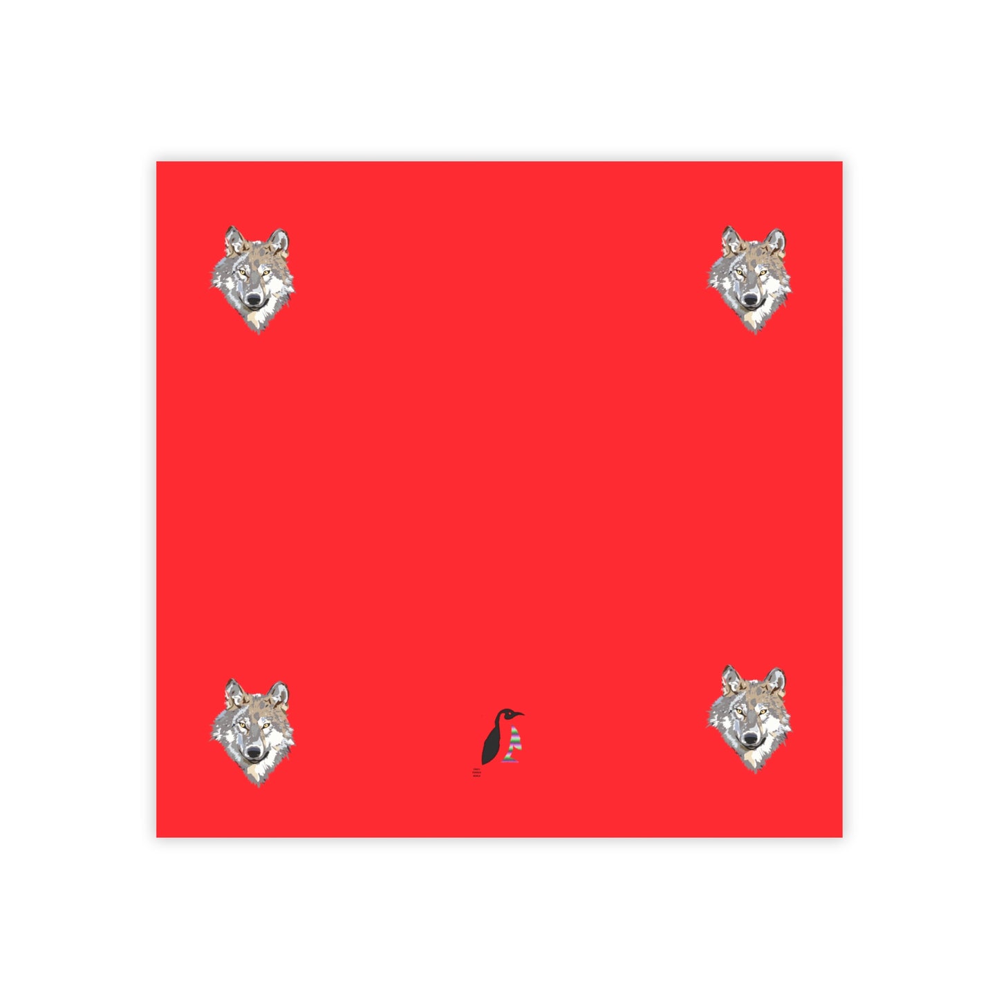 Post-it® Note Pads: Wolves Red