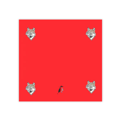 Post-it® Note Pads: Wolves Red