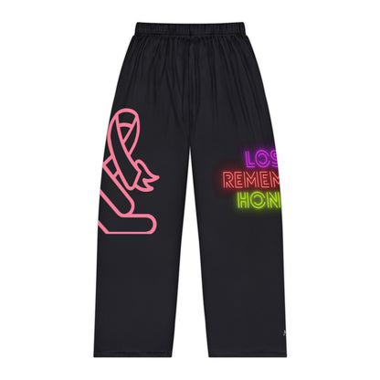 Pambabaeng Pajama Pants: Fight Cancer Black 