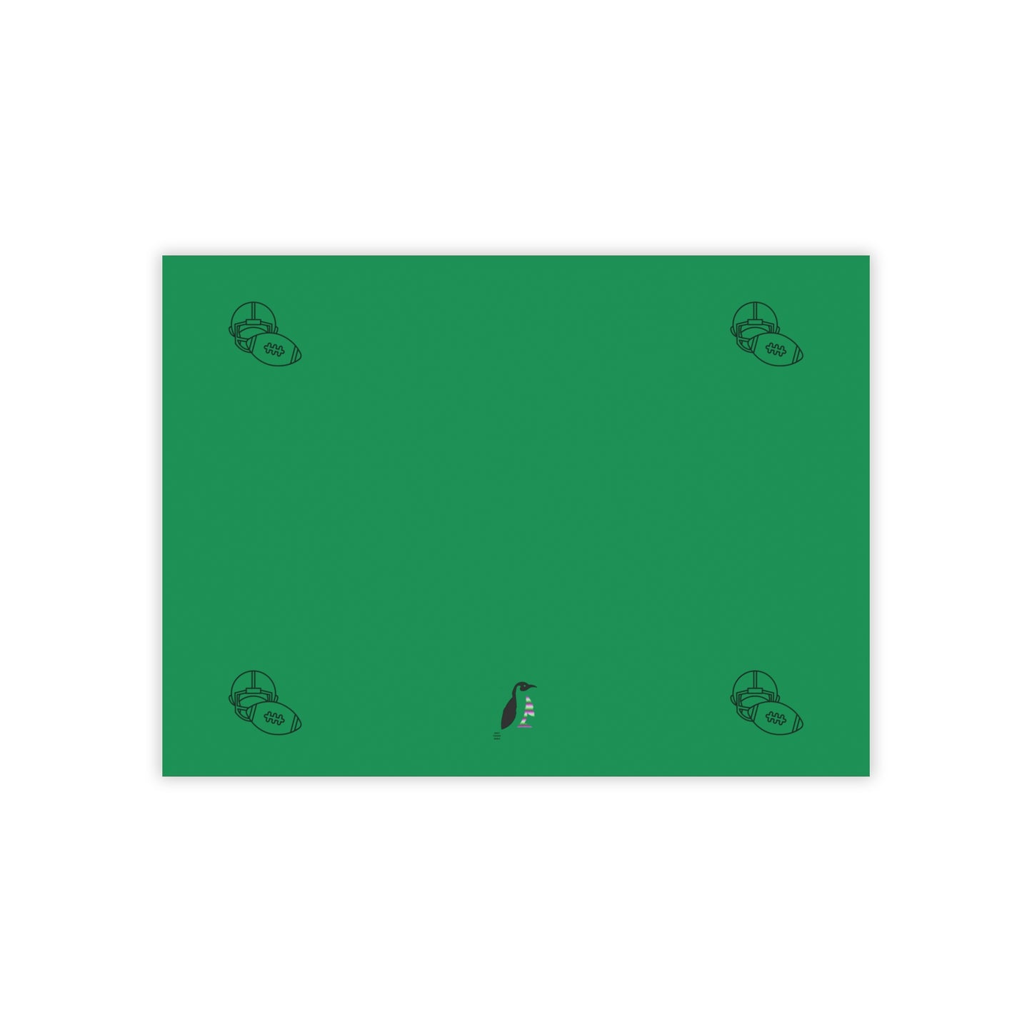 Post-it® Note Pads: Football Dark Green