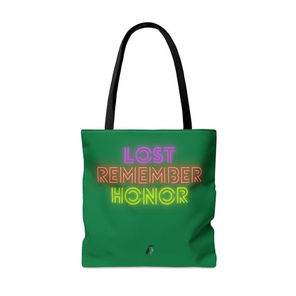 Tote Bag: Music Dark Green