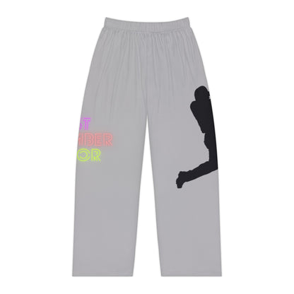 Pambabaeng Pajama Pants: Baseball Lite Gray 