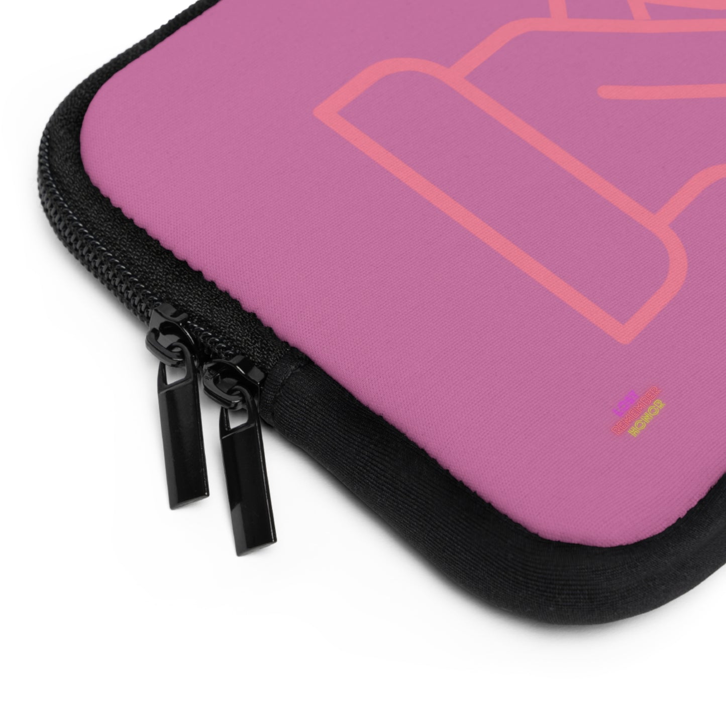 Laptop Sleeve: Fight Cancer Lite Pink