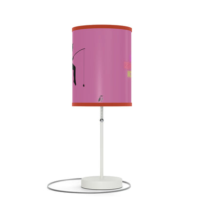 Lamp on a Stand, US|CA plug: Fishing Lite Pink