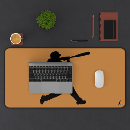 Desk Mat: Baseball Lite Brown