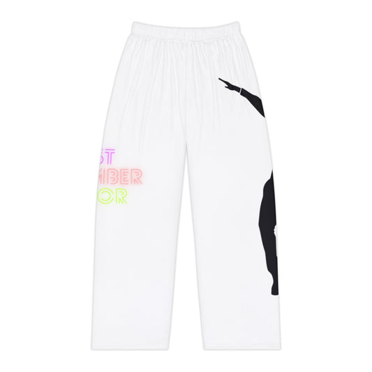 Women's Pajama Pants: Dance White