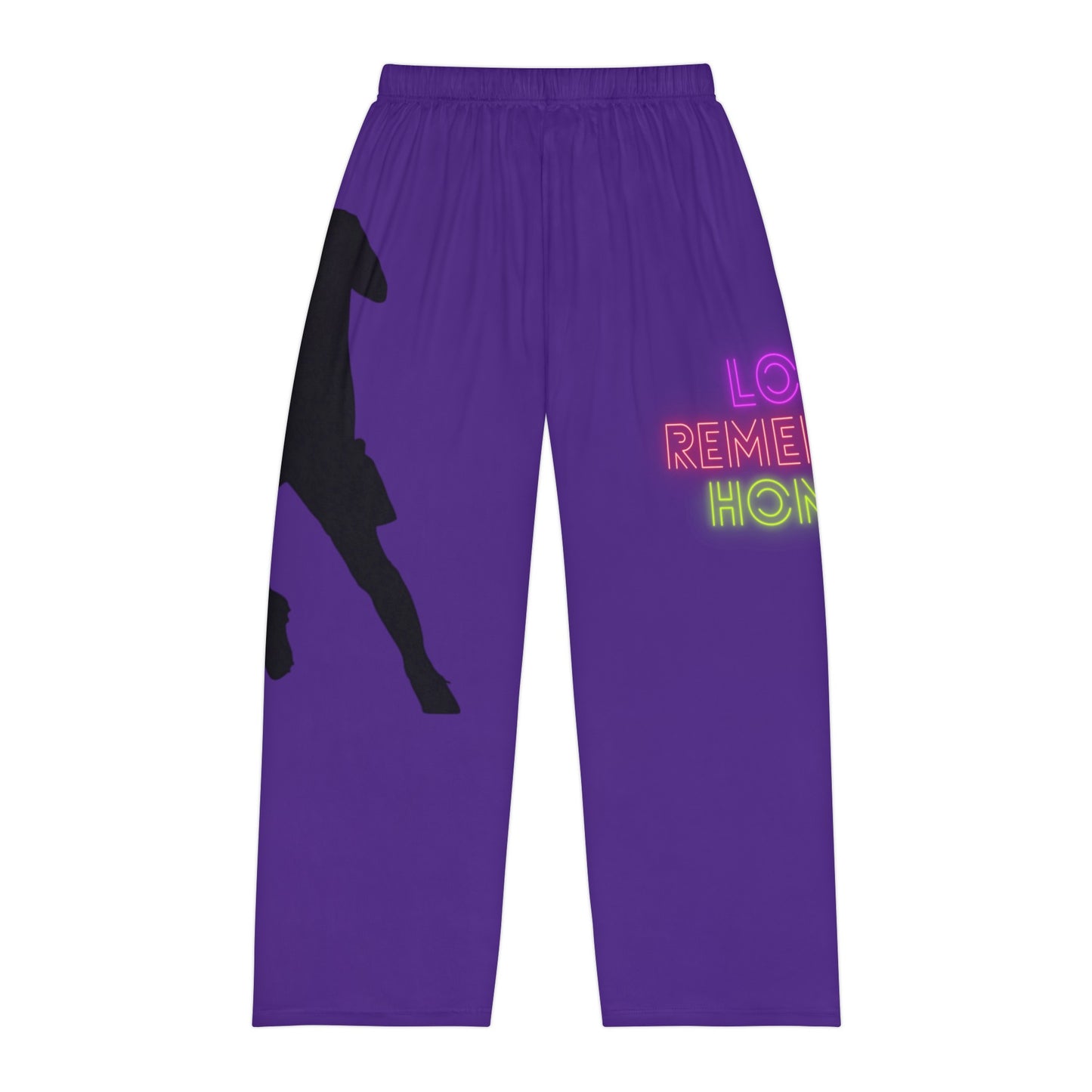 Men's Pajama Pants: Soccer Purple