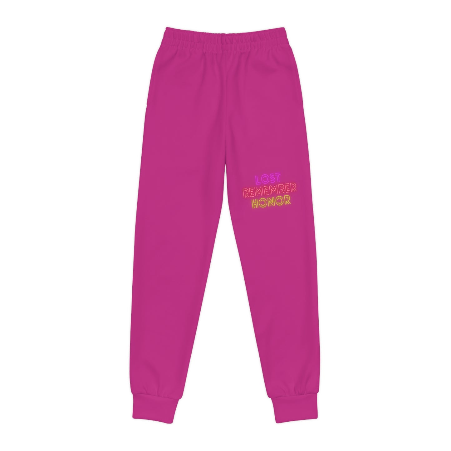 Youth Joggers: Lost Remember Honor Pink