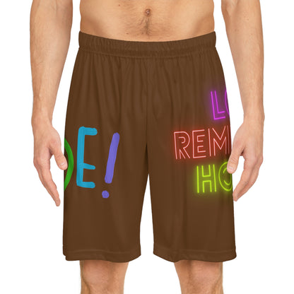 Basketball Shorts: LGBTQ Pride Brown