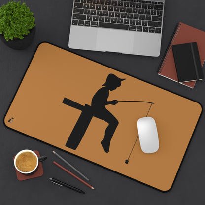 Desk Mat: Fishing Lite Brown