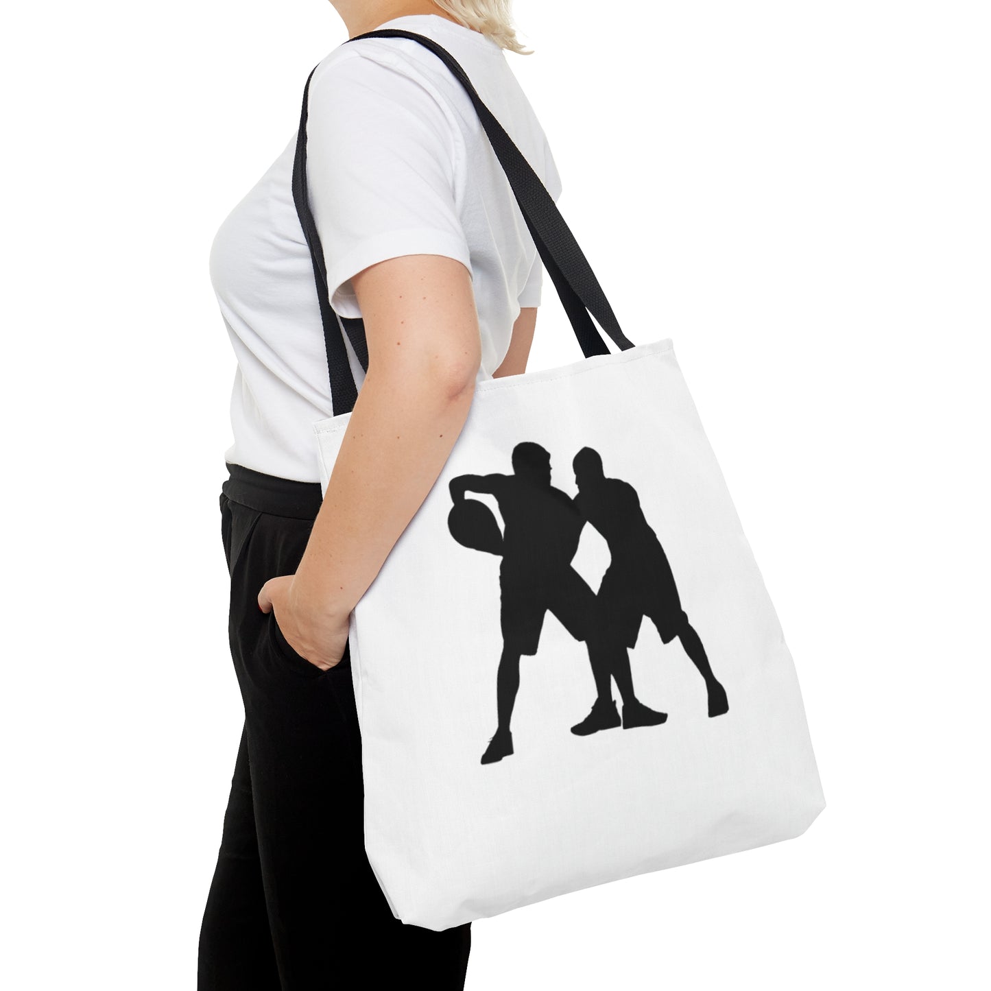 Tote Bag: Basketball White