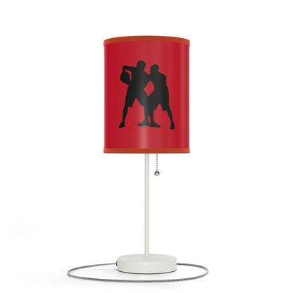 Lamp on a Stand, US|CA plug: Basketball Dark Red