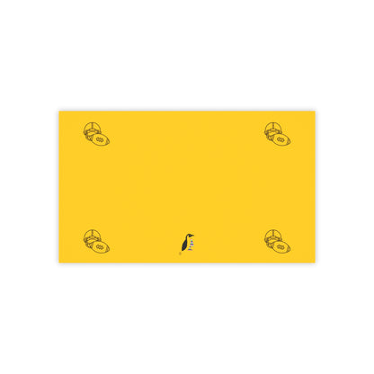 Post-it® Note Pads: Football Yellow