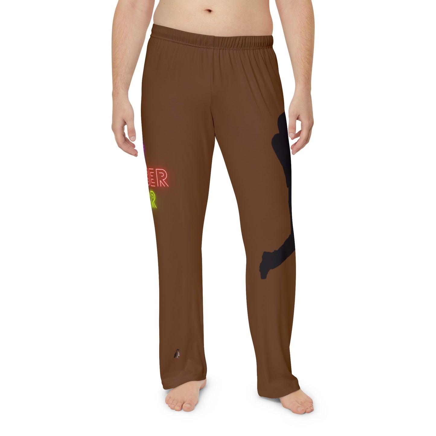 Men's Pajama Pants: Baseball Brown