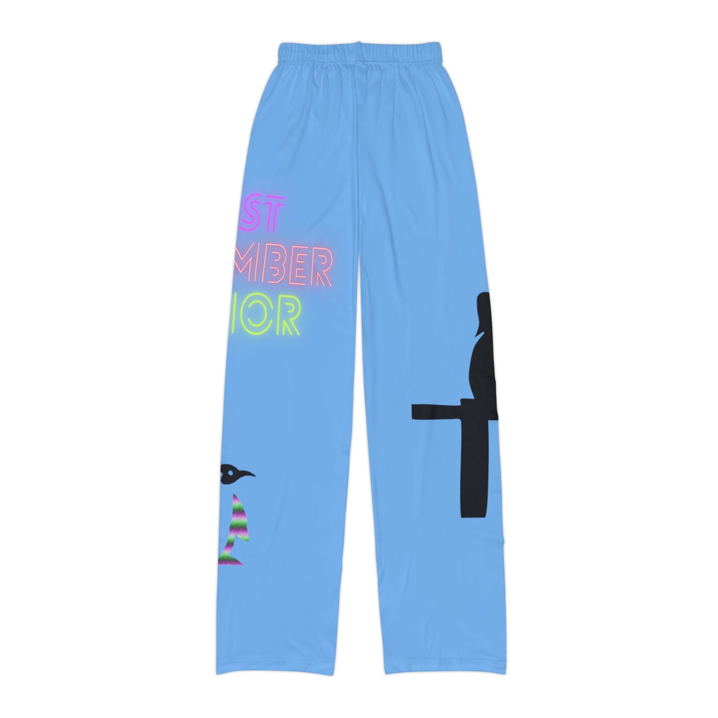 Kids Pajama Pants: Fishing Lite Blue