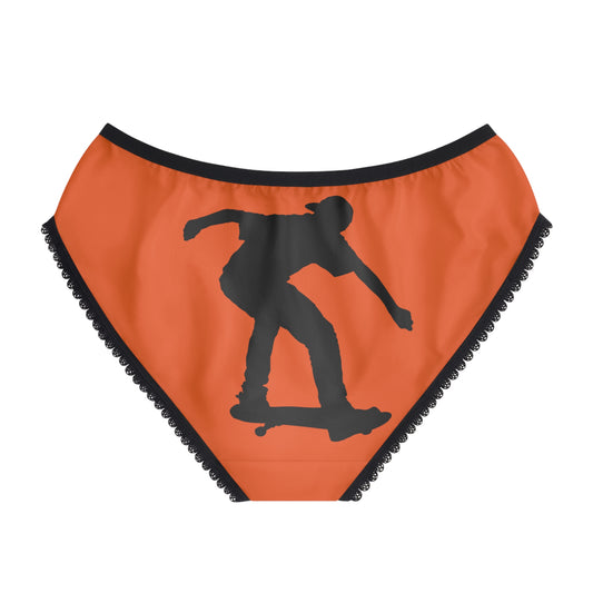 Women's Briefs: Skateboarding Orange