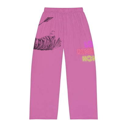 Men's Pajama Pants: Writing Lite Pink