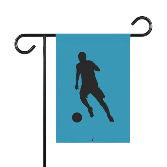 Garden & House Banner: Soccer Turquoise