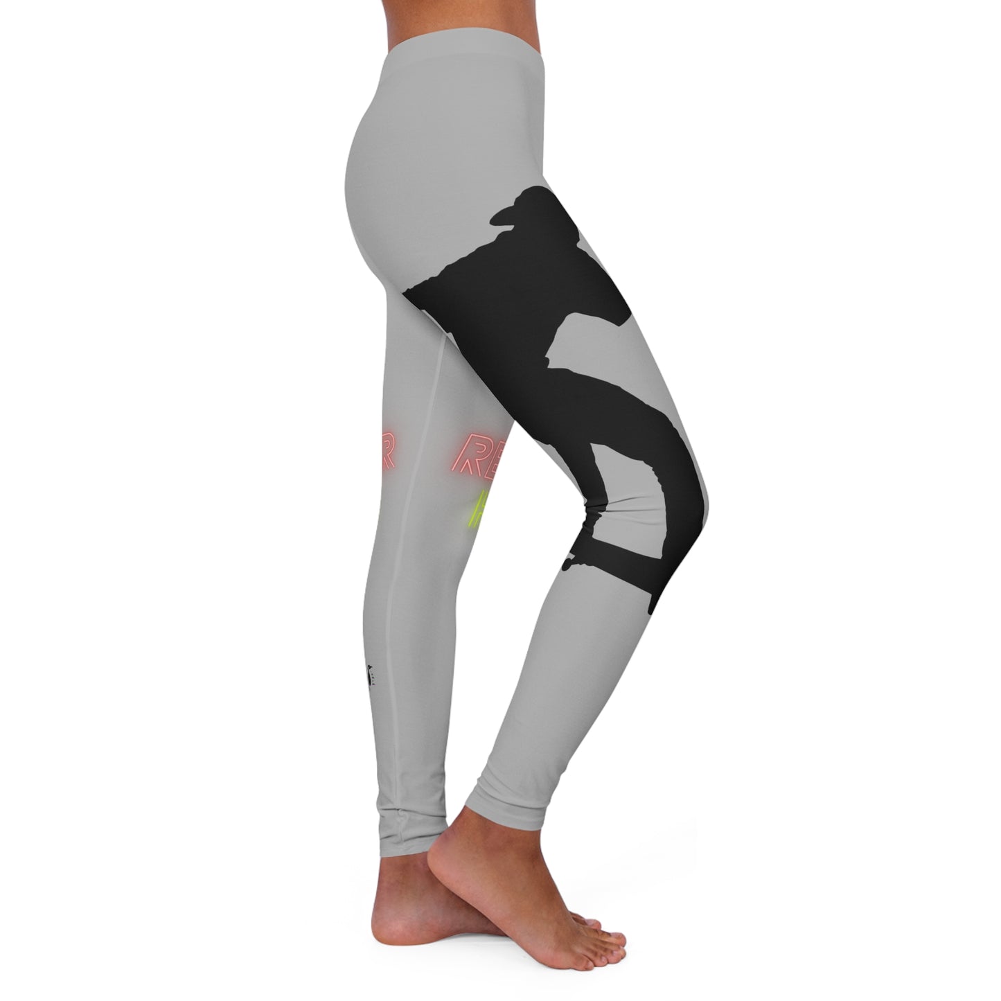 Women's Spandex Leggings: Skateboarding Lite Grey