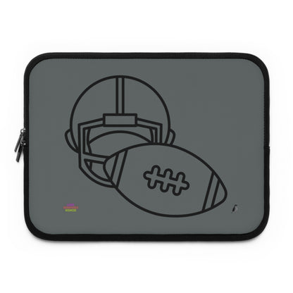 Laptop Sleeve: Football Dark Grey