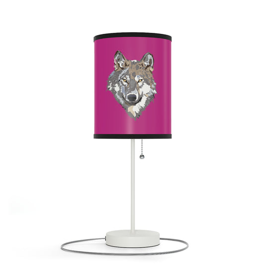 Lamp on a Stand, US|CA plug: Wolves Pink