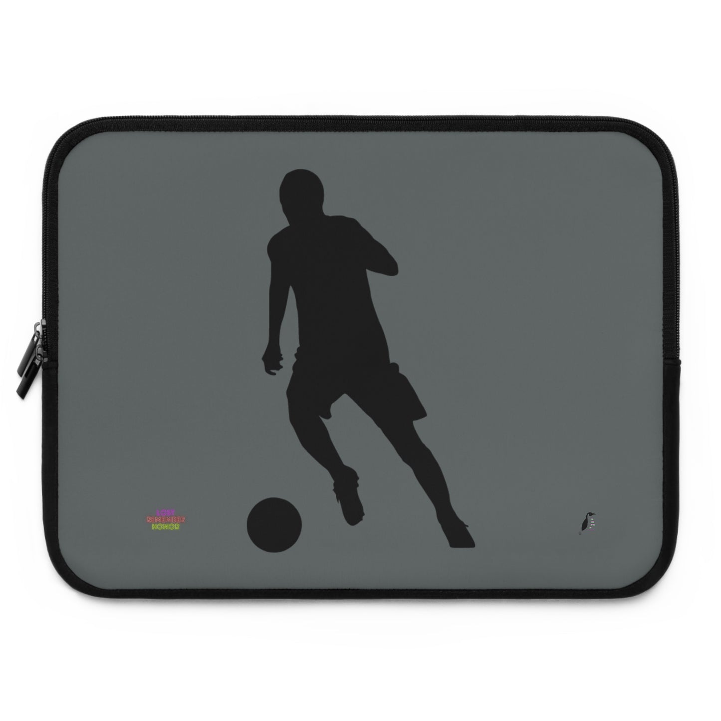 Laptop Sleeve: Soccer Dark Grey