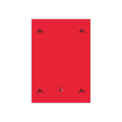 Post-it® Note Pads: Wrestling Dark Red