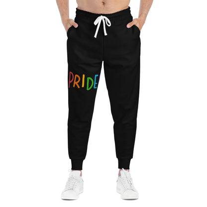 Athletic Joggers: LGBTQ Pride Black