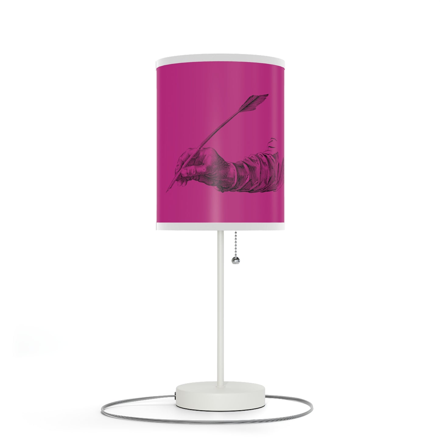 Lamp on a Stand, US|CA plug: Writing Pink