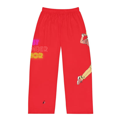 Men's Pajama Pants: Golf Red