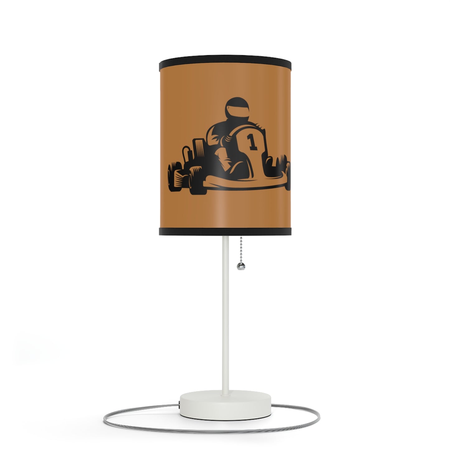 Lamp on a Stand, US|CA plug: Racing Lite Brown