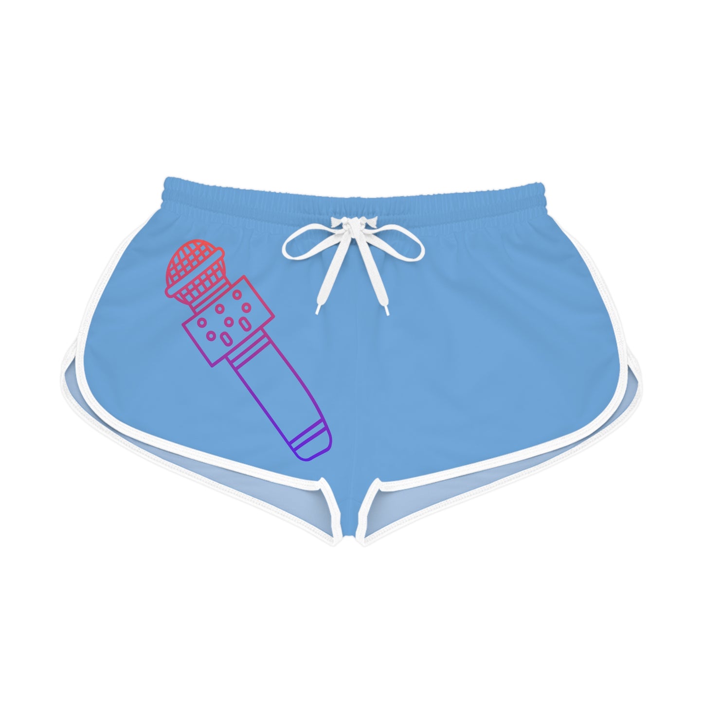 Women's Relaxed Shorts: Music Lite Blue