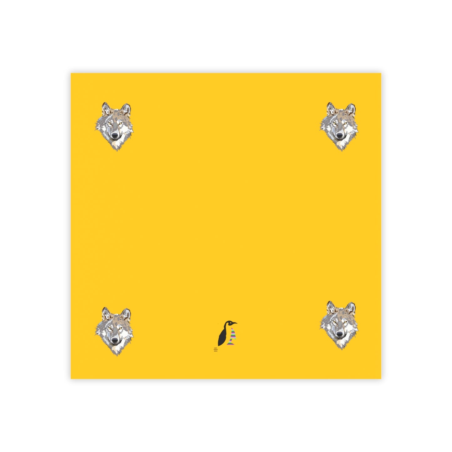 Post-it® Note Pads: Wolves Yellow