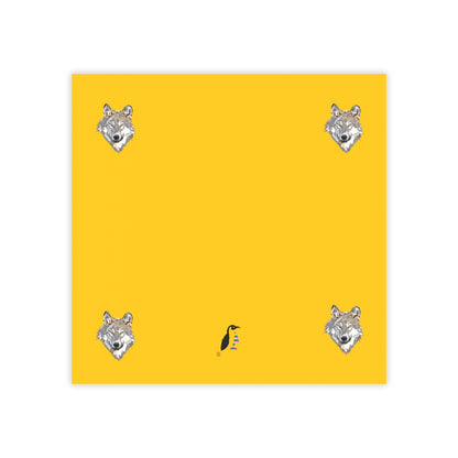 Post-it® Note Pads: Wolves Yellow