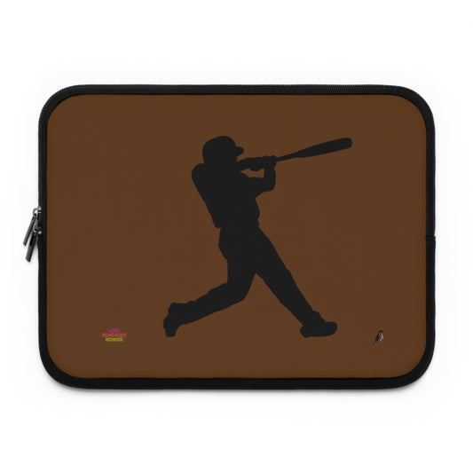 Laptop Sleeve: Baseball Brown