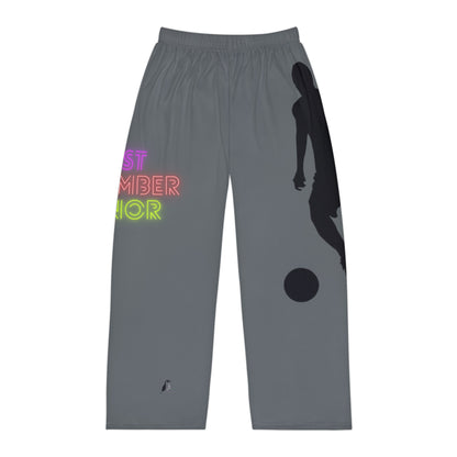 Men's Pajama Pants: Soccer Dark Grey