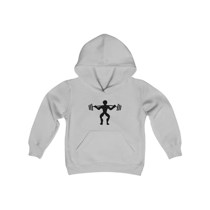 Youth Heavy Blend Hooded Sweatshirt: Weightlifting 