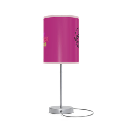 Lamp on a Stand, US|CA plug: Football Pink