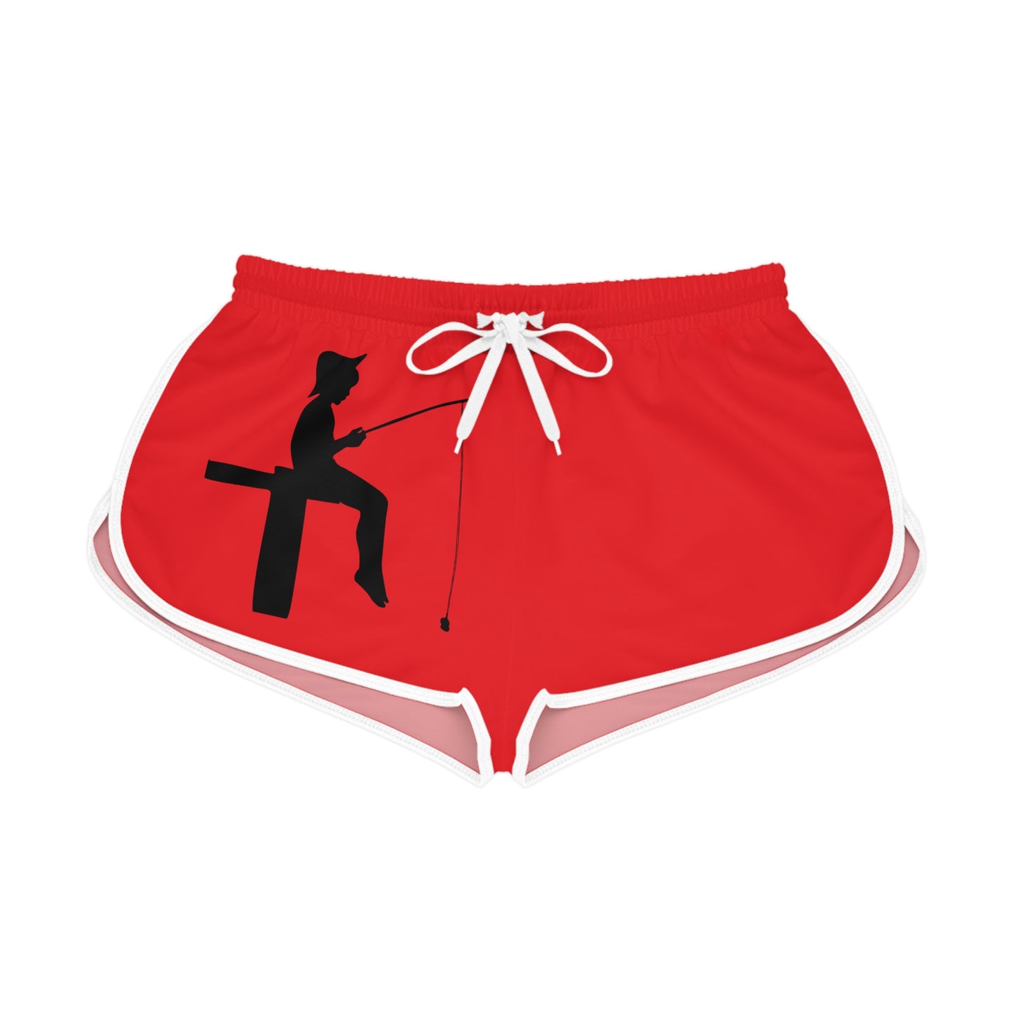 Women's Relaxed Shorts: Fishing Red